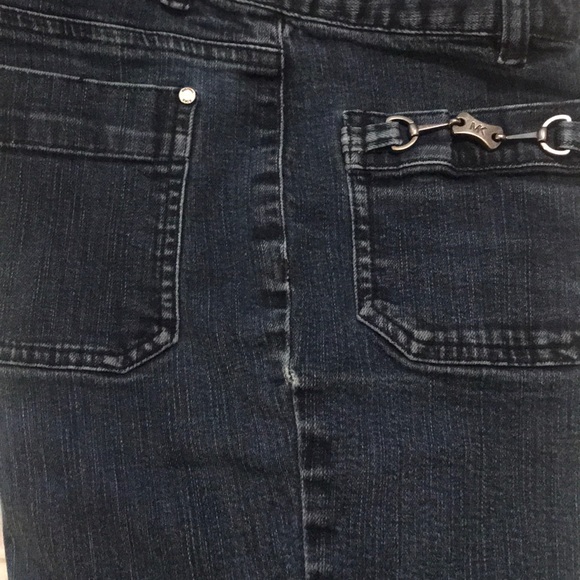 Michael Kors Dark Wash Mid-Rise Jeans Size 8 - Picture 9 of 12